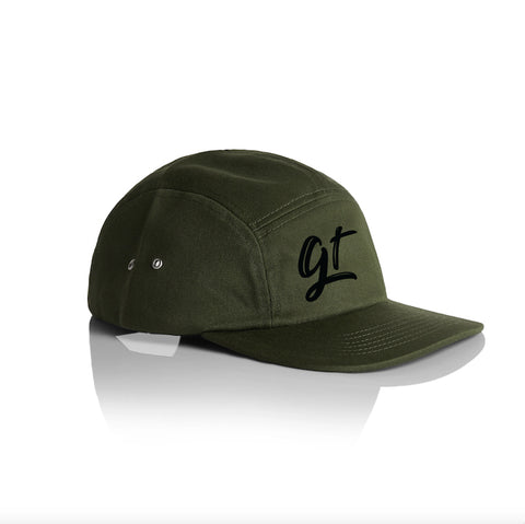 Five Panel Printed Cap - Army Green or Navy